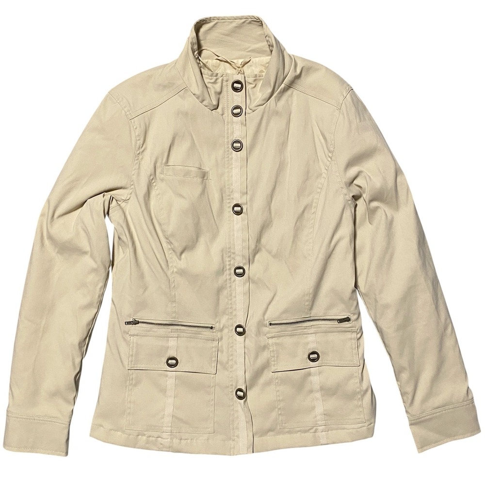 Prana Women Cryptic Stone Beige Water‎ Resistant Field Jacket Size Medium NWT